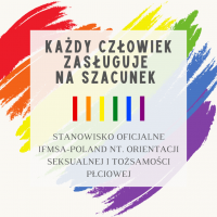 Stanowisko oficjalne IFMSA-Poland nt. Orientacji Seksualnej i Tożsamości Płciowej
